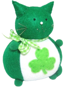 a st. patrick's day kitty